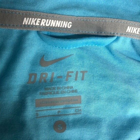 Nike Running Womens Size S Small Soft Hand Hoodie Long Sleeve Zip Pocket Blue - Picture 4 of 6